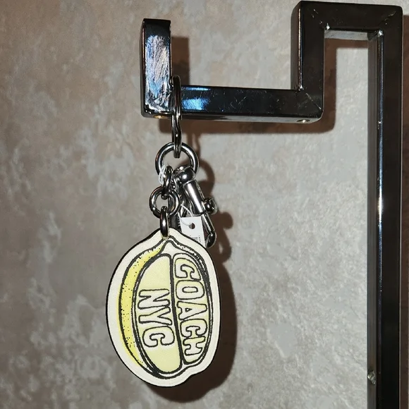 Coach lemon bag charm with Silver Accents - Picture 4 of 4